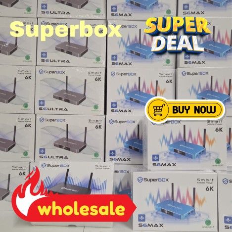 SUPERBOX SUPER BOX SMART TV BOX S6PRO S6 MAX 1 YEAR WARRANTY WHOLESALE AVAILABILITY