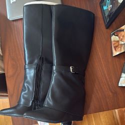 Women Wedge Knew Boots