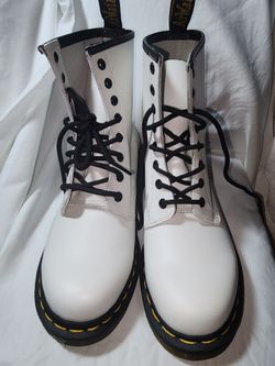 Dr. Martens 1460 White Leather Boots