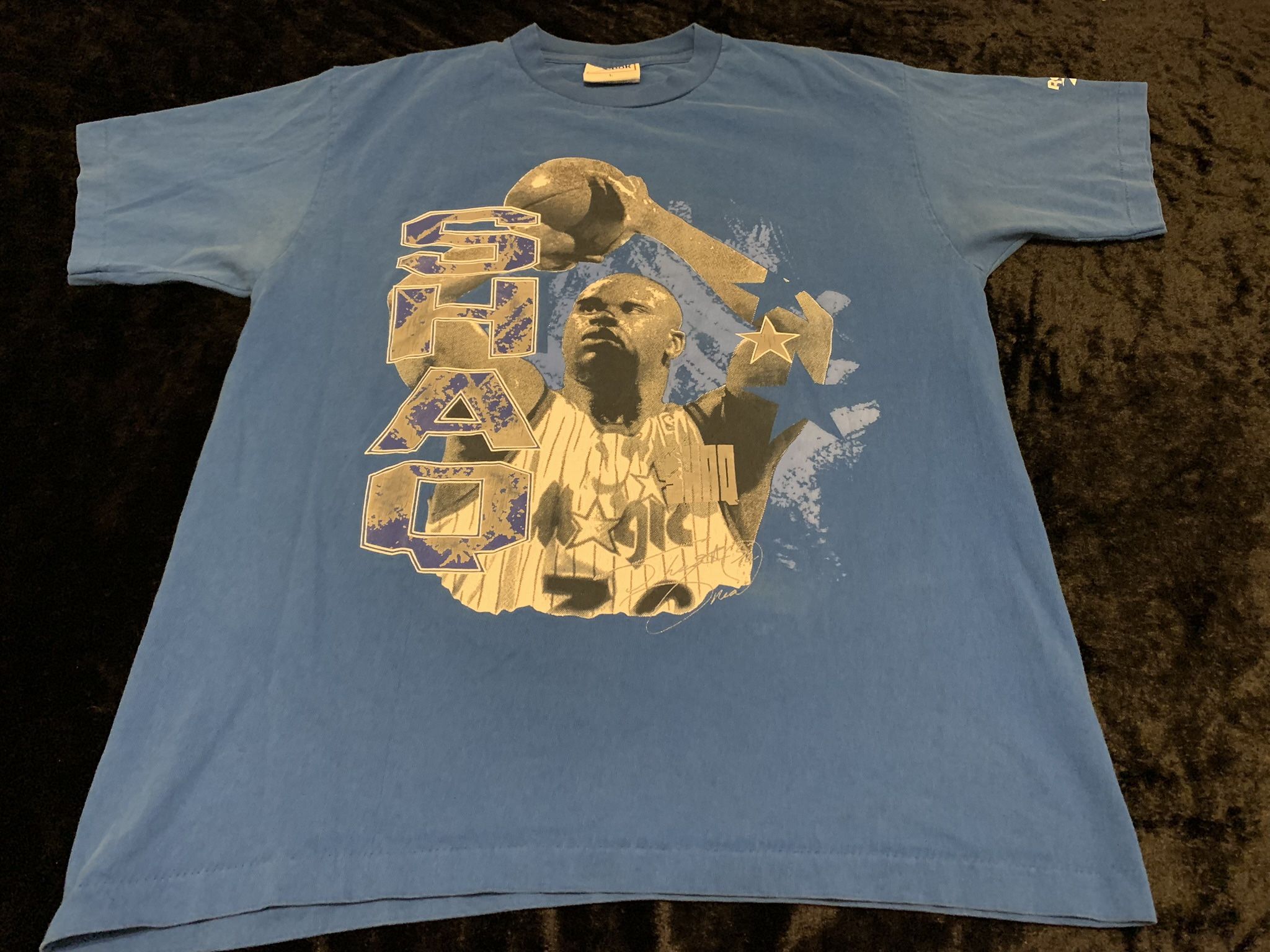 Mens Large Vintage 90s Shaquille O’neal Orlando Magic Reebok Tshirt