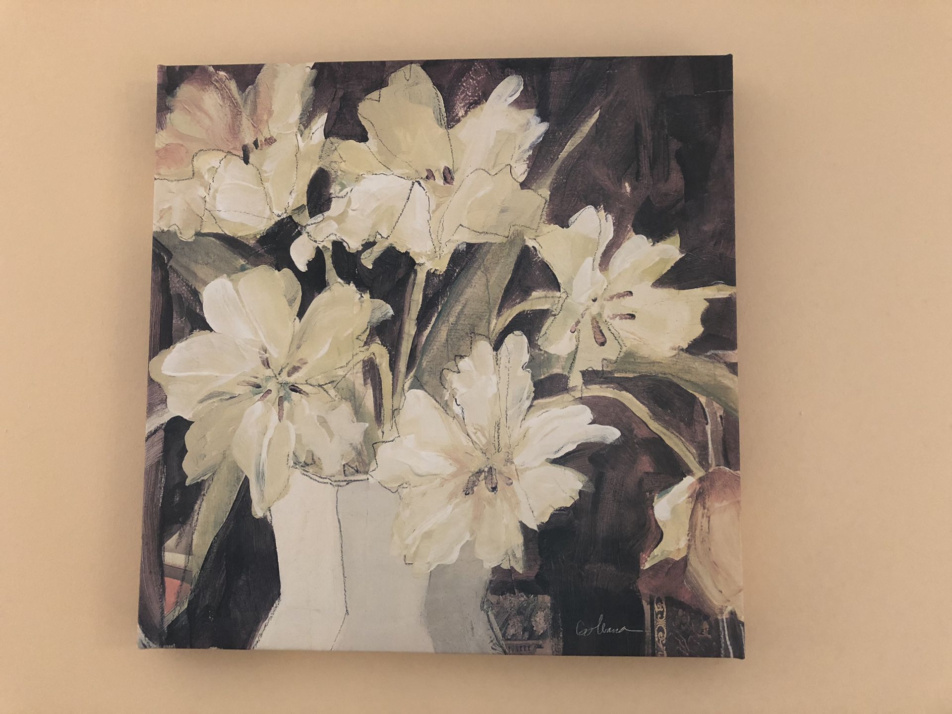 Flower painting print