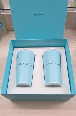 NIB Tiffany & Co. LARGE Bone China Coffee Cups (Set of 2) ✨