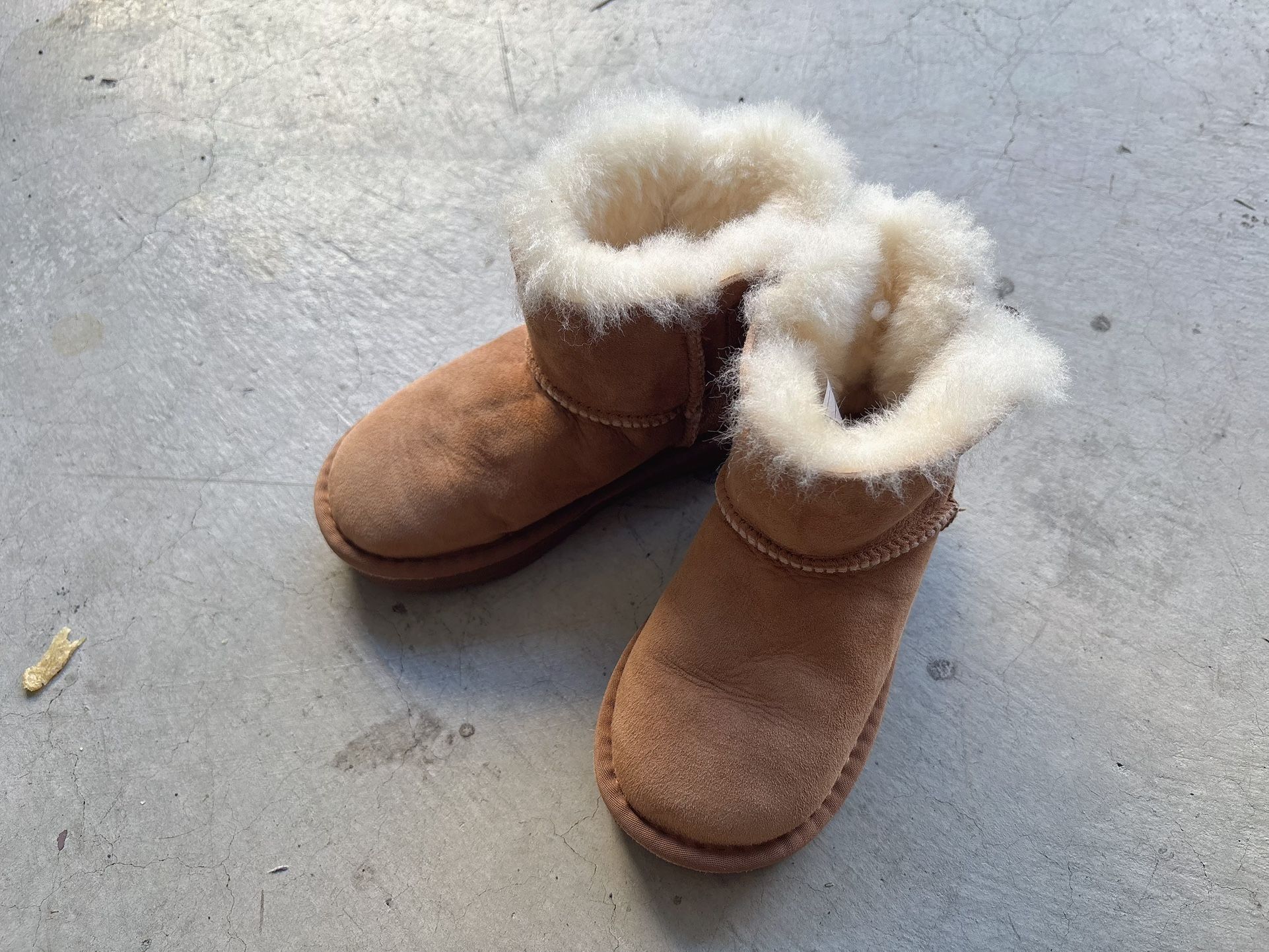 Girls Size 11 Shoes Snow Boots Winter Faux fur Shoes Flat Bow Boot