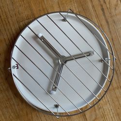 13” Ceramic Microwave Plate With Grill Stand.