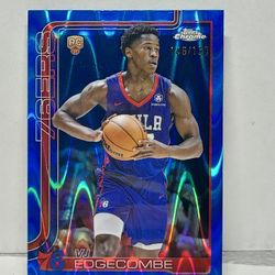 Topps Chrome VJ Edgecombe Blue Raywave  /150 Rookie 