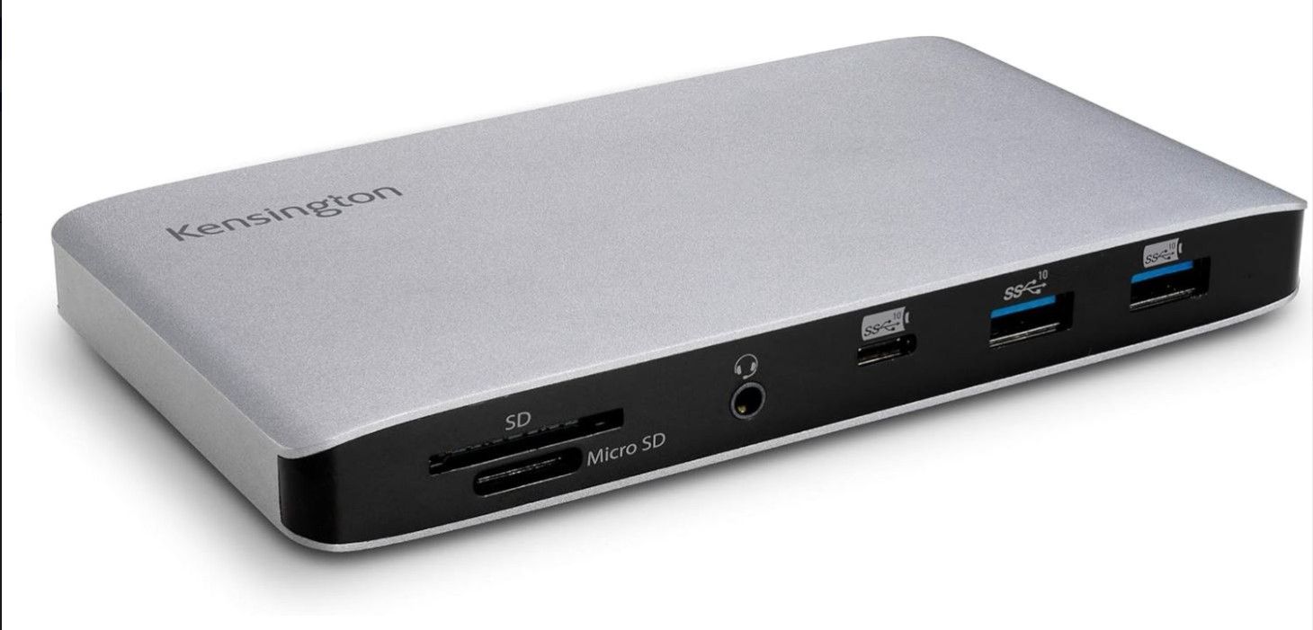 Kensington SD2480T Thunderboltâ„¢ 3 and USB-C Dual 4K Hybrid Nano Dock with 60W PD - Windows/macOS SKU: K38410NA