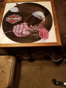 HarleyDavidson Pic Eagle  Fist Redrose 22inches