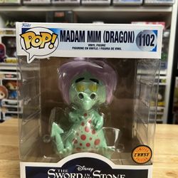LE CHASE SUPER 6-NCH Madam Mim Dragon Funko Pop #1102 Sword Stone Disney Movies