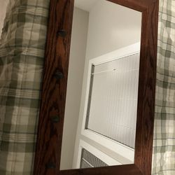 Mirror With Coat Hooks