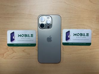 Unlocked Natural Titanium iPhone 15 Pro 256gb (90 Day Same As Cash Financing Available)