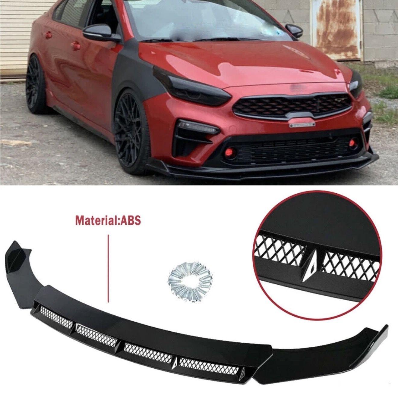 Front Bumper Lip Spoiler For Kia Forte Optima