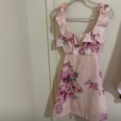 Floral Black Less Dress 