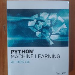 Python Machine Learning -Wei - Meng Leeasa1!   1a
