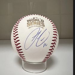 Francisco Lindor Signed World Series Baseball