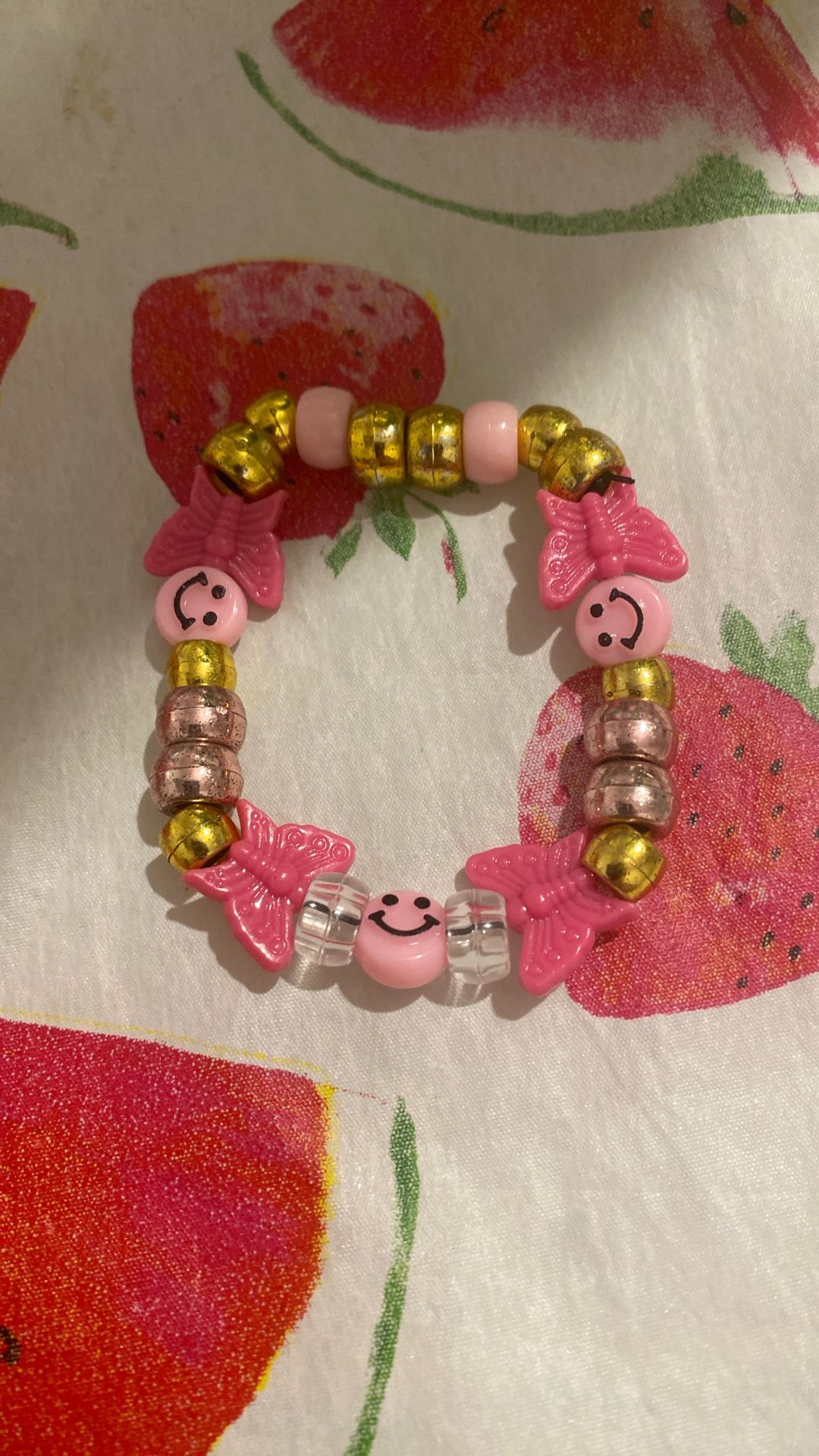 Pink And Gold Bracelet