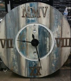 Custom made spool clocks