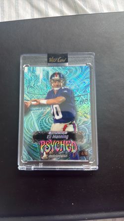 Eli Manning Wild Card Psyched Alumination 4/4 Card