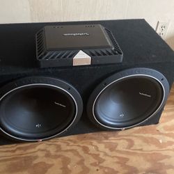 New Rockford Fosgate P1 12,s And Rockford  Power T500 , 1000 Watt  Amp$500