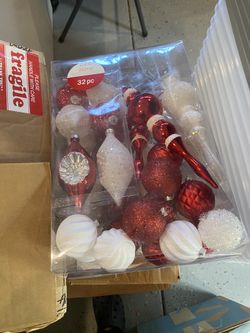 2 Boxes Of Shatterproof Ornambets 