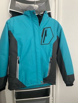 Kids Teal and Gray Winter Jacket