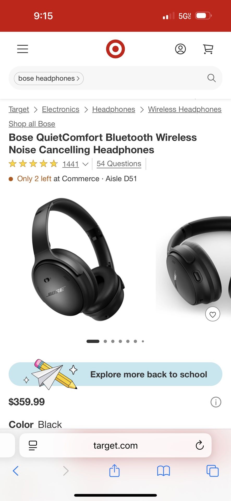 Bose Headphones Noise Canceling 