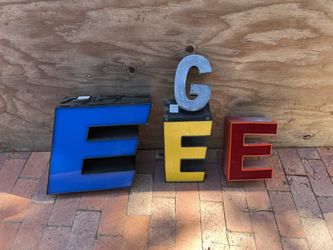 Vintage Sign Letters Art