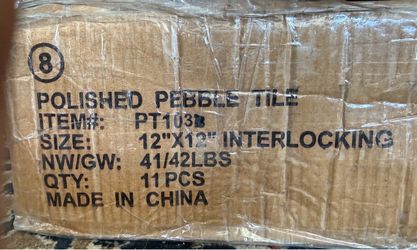 Polished Pebble Tile 12x12 Interlocking