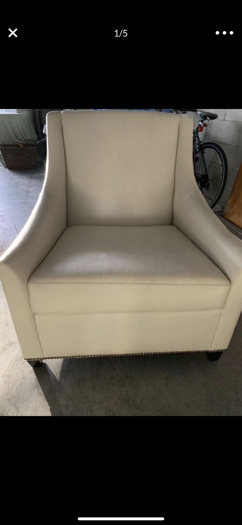 Leather West Elm Chair