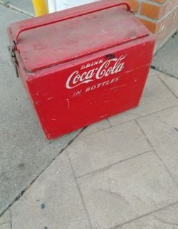 Vintage 1950s Coca Cola Cooler Ice Chest 