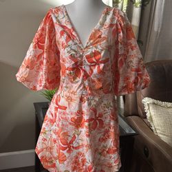 Puffy Floral Dress