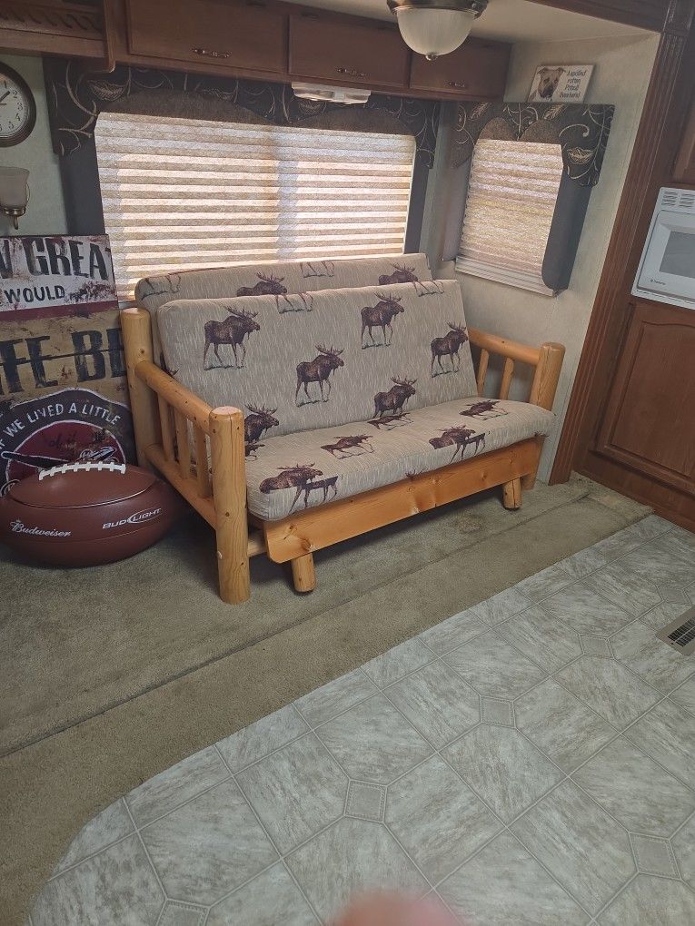 Log Style Futon And Bed