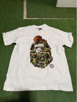 Bape Green Camo Ape Head Tee – Sizes M & L