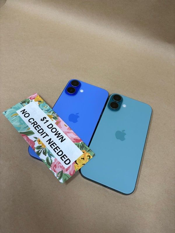 Apple IPhone 16 Plus 5G - Only $1 Today Pay The Rest Later!