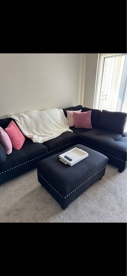 Couch with ottoman