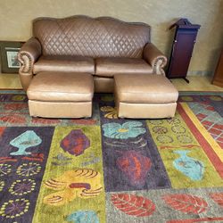 Creative Leather Custom Leather Love Seat Sofa