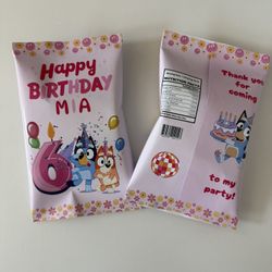 Bluey Chip Bags 