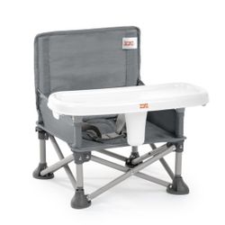 Bright Stars Pop N Sit Portable Booster Seat -Gray