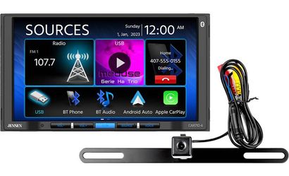 Jensen CAR710-4BC Digital multimedia receiver with backup camera (does not play discs)