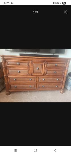 Dresser with mirror