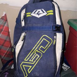 Baseball Bag And Helmet And Gloves