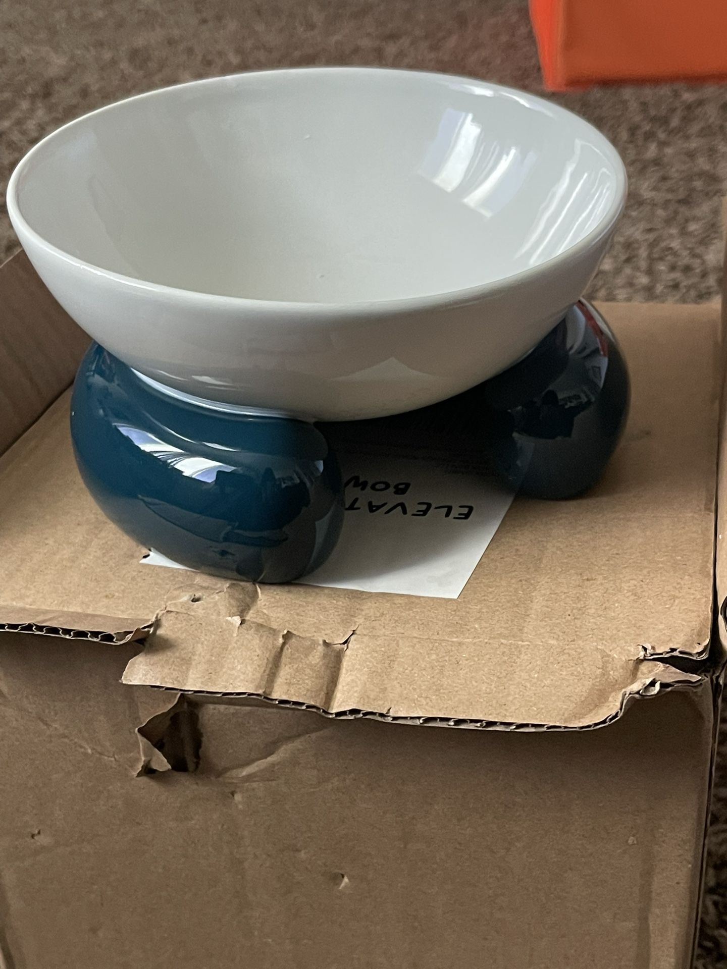 Ceramic Elevated Cat Bowl