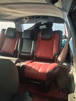 Red and Black Range Rover Seats