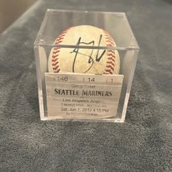 Mike Trout Signed Baseball 