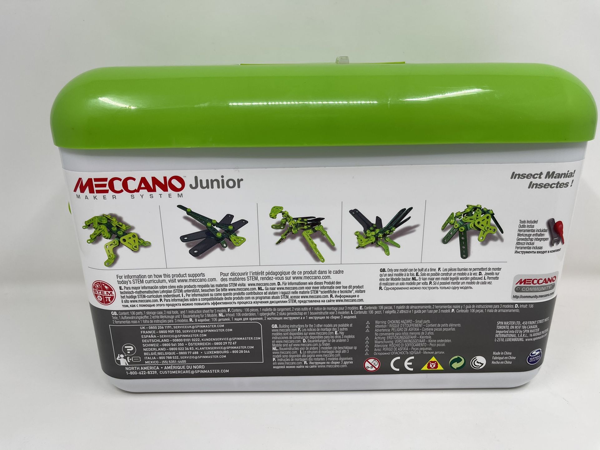 Meccano Junior Toolbox Insect Mania Multi Builds