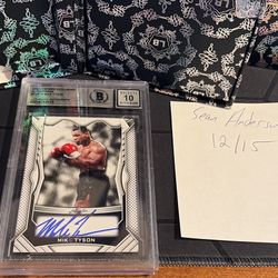 Mike Tyson Autographed Card