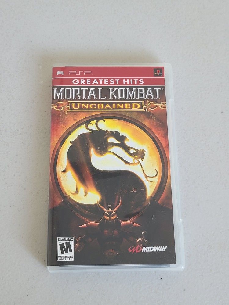 Mortal Kombat Unchained Sony PSP PlayStation Portable Game CIB