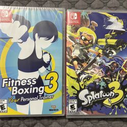 New Switch Fitness Boxing 3 and Splatoon 3 Sealed