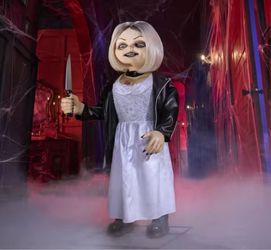 NEW Halloween Bride Of Chucky 3.5ft Tiffany Valentine Doll Animatronic Prop