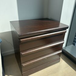 Solid Wood Nightstand 