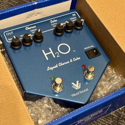 Visual Sound H2O Liquid Chorus Echo V1 White Knob